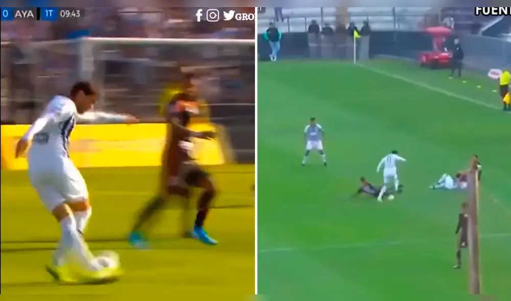 Alianza Lima: Felipe Rodríguez hizo una rabona y ruleta que casi terminan en gol.