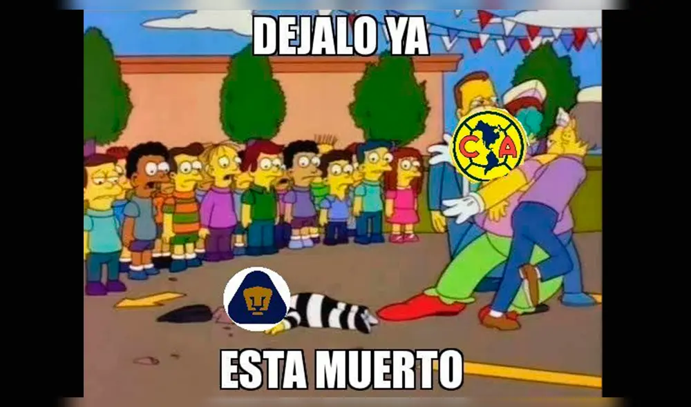 América venció 6-1 a Pumas y los memes no se hicieron esperar por el abultado resultado [FOTOS]