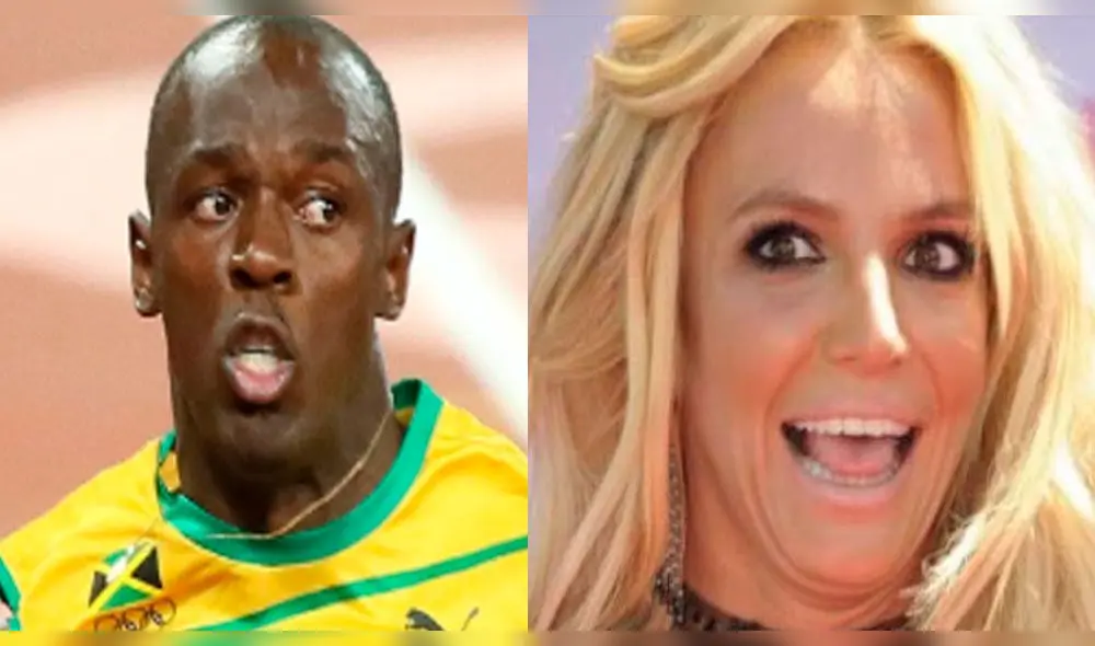 Britney Spears sorprende al aseguran que Usain Bolt. (Foto: Difusión)  corre 100 metros planos más rápido que