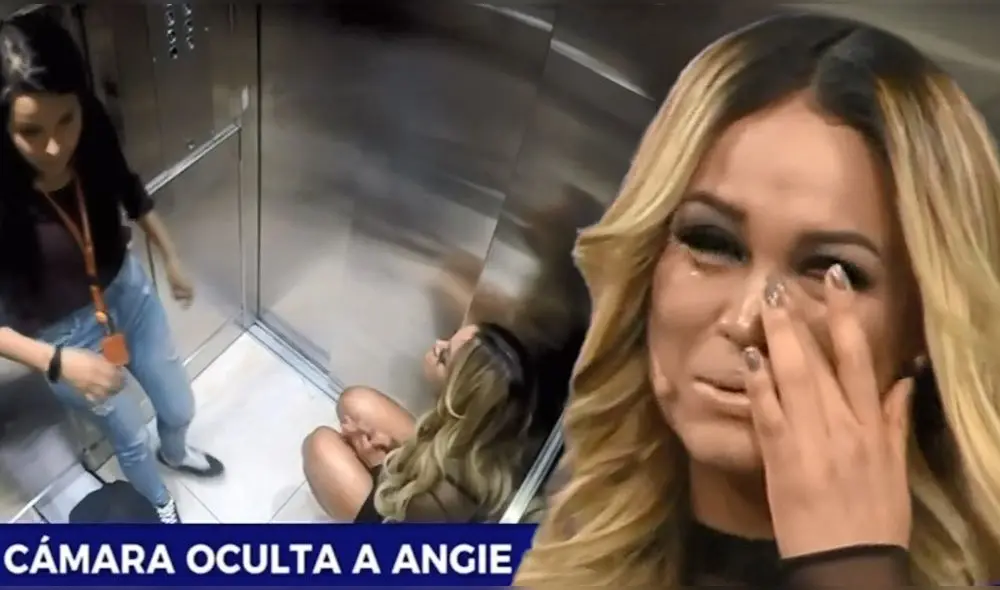 ¡Entró en pánico! Angie Arizaga fue víctima de cruel cámara escondida