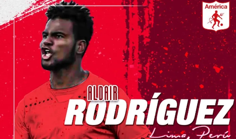 América de Cali colombiano anunció a Aldair Rodríguez como nuevo delantero. Foto: América de Cali. América de Cali colombiano anunció a Aldair Rodríguez como nuevo delantero. Foto: América de Cali.