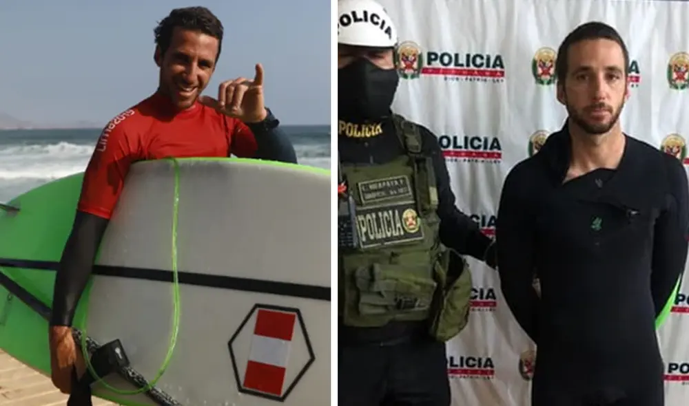 Tamil Martino, surfista que incumplió con la cuarentena. | Foto: GLR/Captura de Facebook