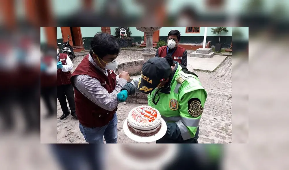 Policía fue sorprendida por sus colegas y prefecto, debido a su labor en Cusco.
