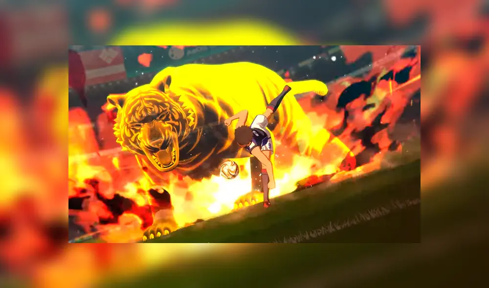 Steve Hyuga y su tiro del tigre en el tráiler de Captain Tsubasa: Rise of the New Champions.