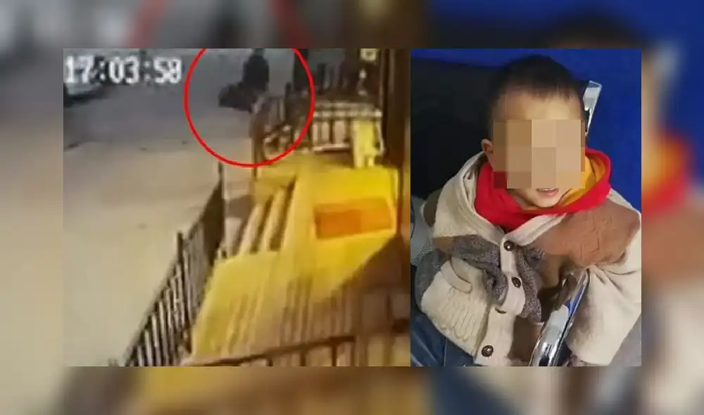 El niño fue llevado a un orfanato y el padre está ahora bajo custodia policial. Foto: Difusión.