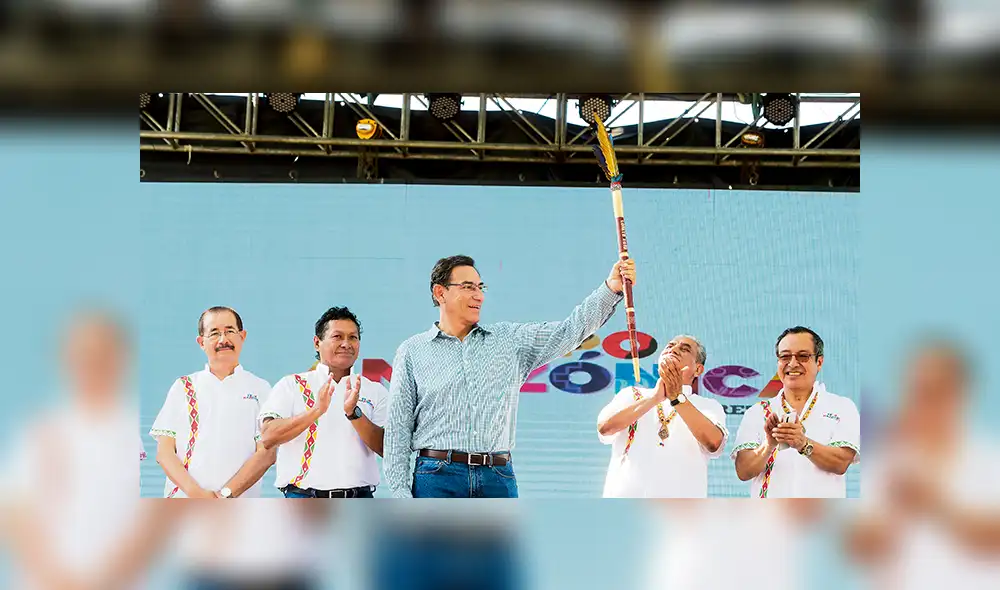 Expoamazónica. Desde Iquitos, el presidente Vizcarra volvió a criticar al Congreso por dilatar el debate de la reforma.