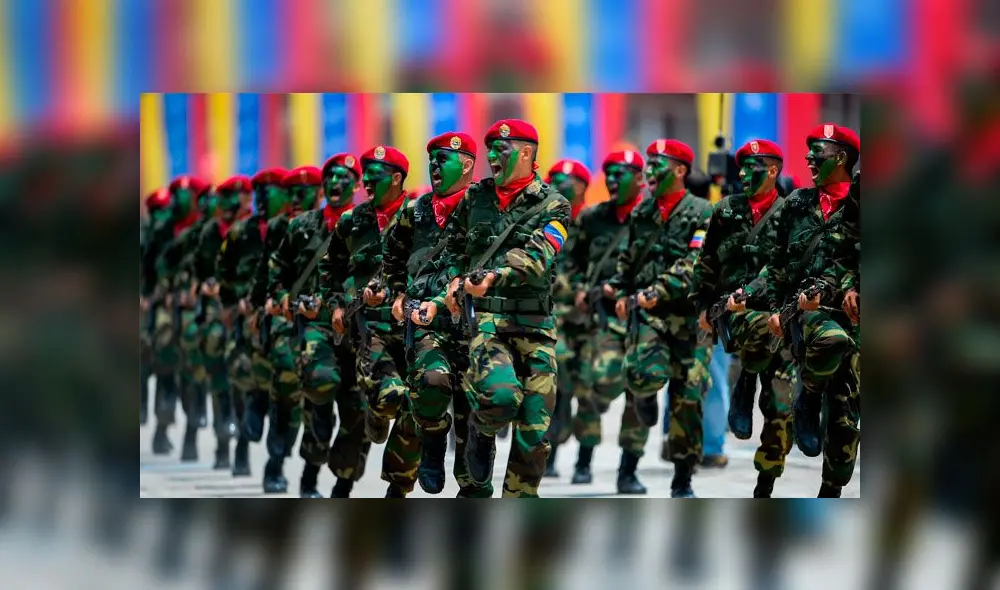 Fuerzas Armadas Bolivariana de Venezuela. Foto: AFP. Fuerzas Armadas Bolivariana de Venezuela. Foto: AFP.