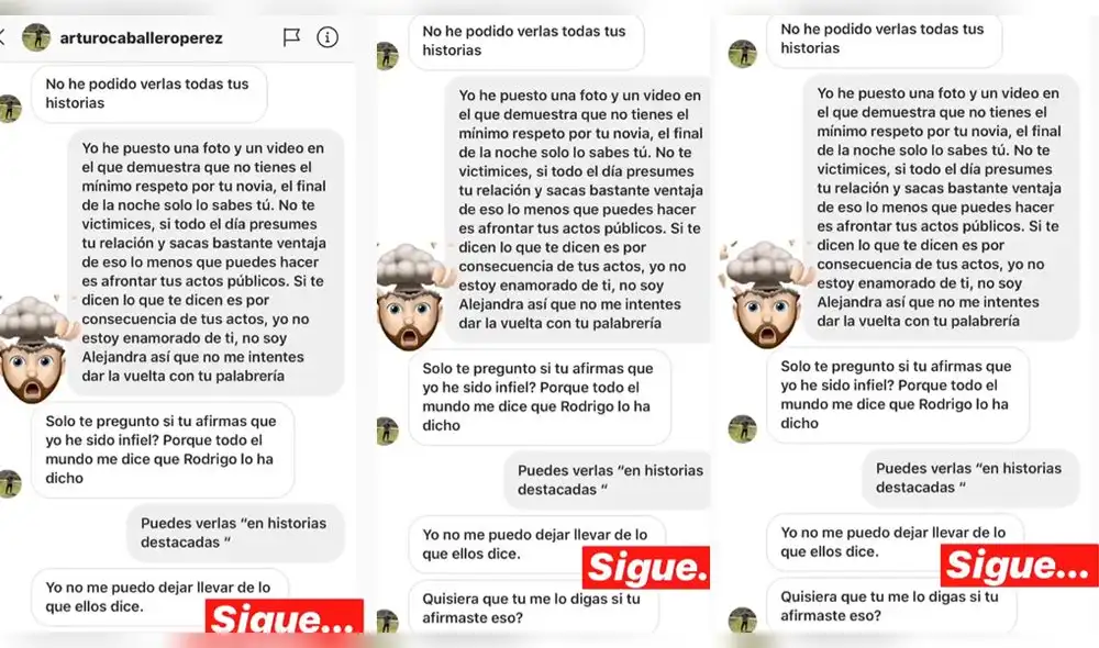 Prometido de Alejandra Baigorria reclama a ‘Peluchín’ y su respuesta no se hace esperar