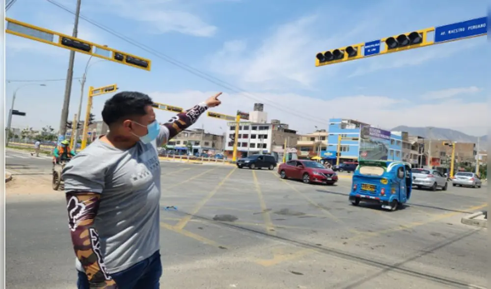 Obra recién inaugurada en Comas carece de semáforos y límites de velocidad para autos. Foto: Omar Coca/ La República
