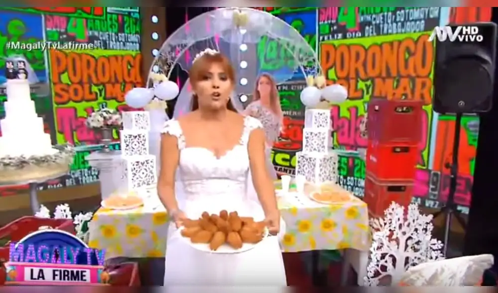 Magaly Medina funge de organizadora del fallido matrimonio de Sheyla Rojas