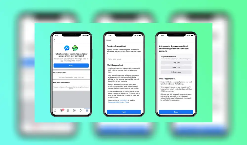 Los padres ahora podrán aprobar que otros adultos puedan agregar a sus hijos a los chats grupales.