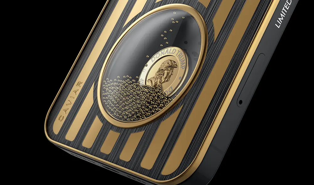 Reloj con arena de oro. Foto: Caviar