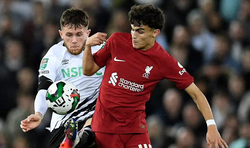 Liverpool vs. Derby County: ambas escuadras se fueron al descanso con el marcador vacío. Foto: AFP