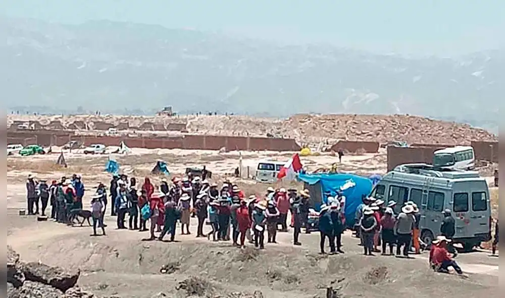 Ocupación. Más de mil personas invadieron terrenos de Estado y del Gobienro Regional.