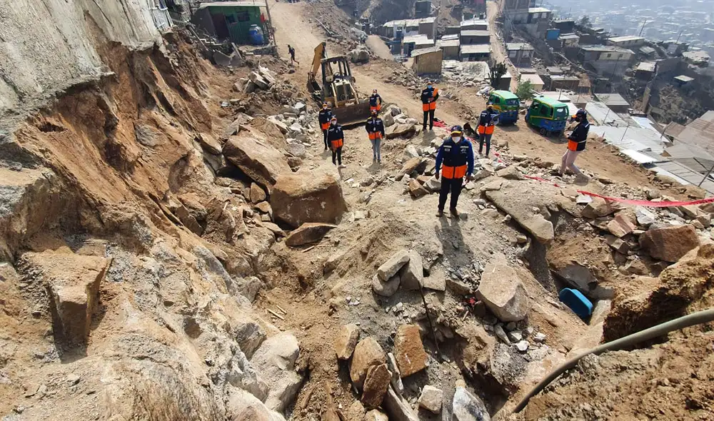 Fémina murió cuando fue aplastada por un roca de una tonelada y media. Créditos: María Ponce / URPI-GLR. Fémina murió cuando fue aplastada por un roca de una tonelada y media. Créditos: María Ponce / URPI-GLR.