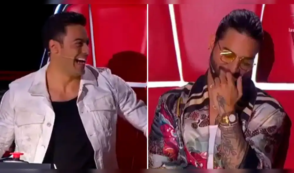 Maluma reacciona ante broma de Carlos Rivera en ‘La Voz México’ [VIDEO]