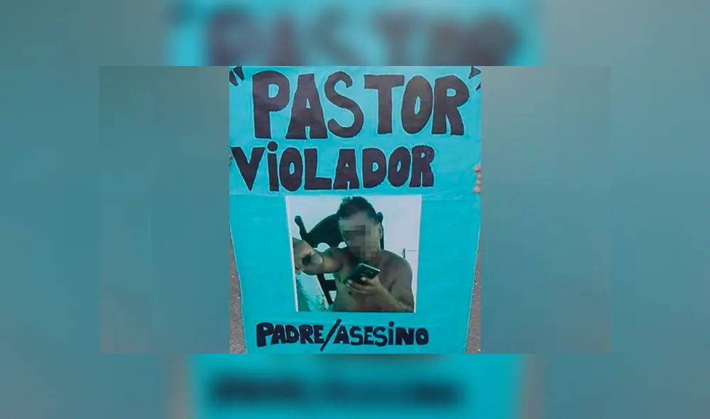 Las calles se llenaron en protesta contra el padre de la víctima. (Captura: El Doce) Las calles se llenaron en protesta contra el padre de la víctima. (Captura: El Doce)