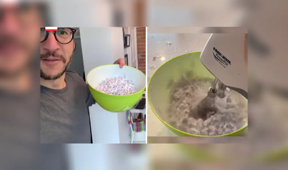 A través de Facebook se hizo viral el curioso experimento que hizo un hombre en plena cuarentena. A través de Facebook se hizo viral el curioso experimento que hizo un hombre en plena cuarentena.