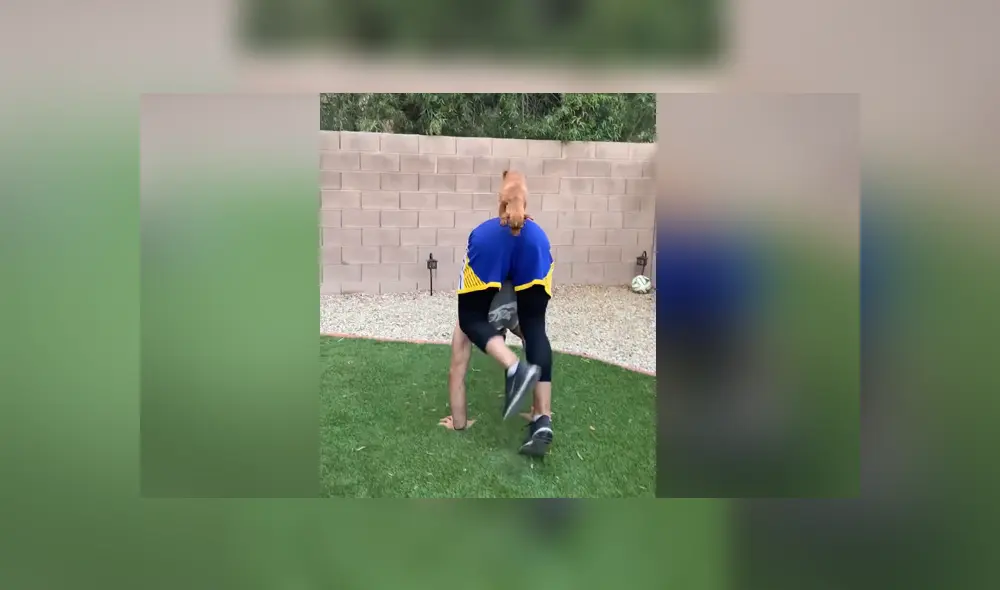 A través de YouTube se hizo viral el momento en que un joven realiza unas asombrosas acrobacias junto a su dueño.