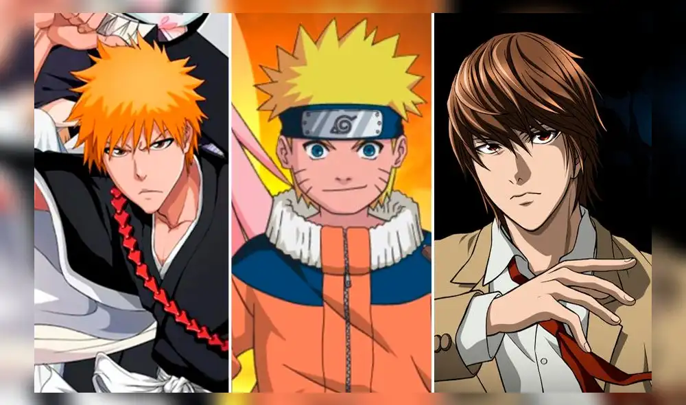 Naruto, Bleach y Death Note llegan a conocida plataforma online. Créditos: composición