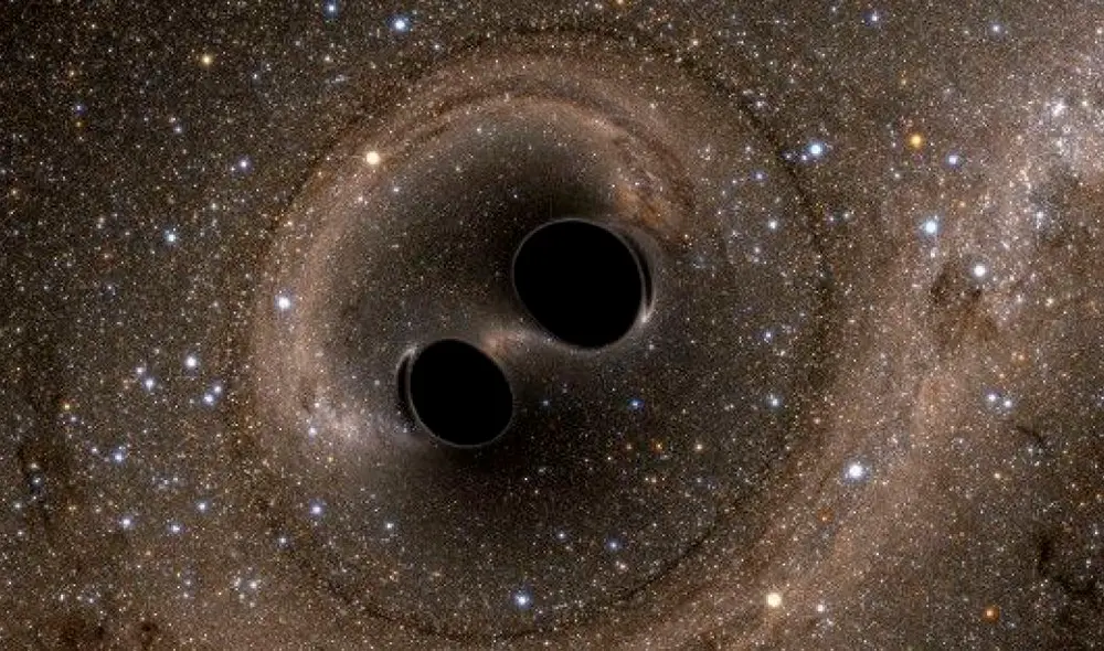 Choque de dos agujeros negros supermasivos | Imagen: Reuters.