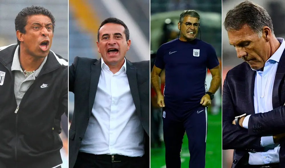 Los entrenadores que dirigieron a Alianza Lima durante los 21 partidos sin ganar. Foto: La República