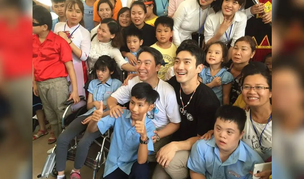 Siwon es representante de UNICEF en Corea del Sur.