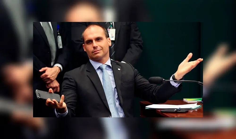 Eduardo Bolsonaro, hijo del actual presidente de Brasil. Foto: difusión