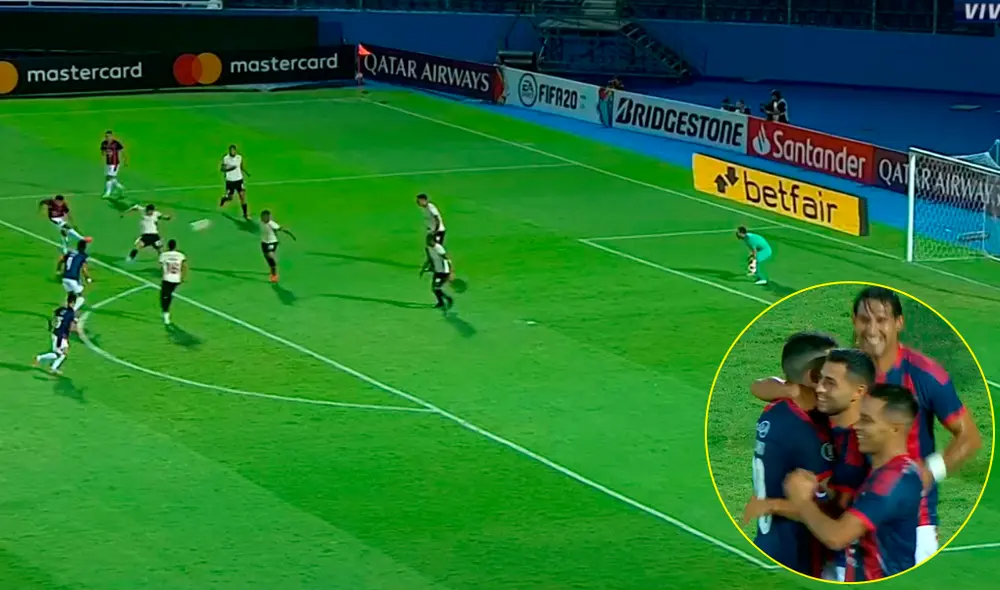 Federico Carrizo anotó el 1-0 para Cerro Porteño ante Universitario por la Libertadores 2020.