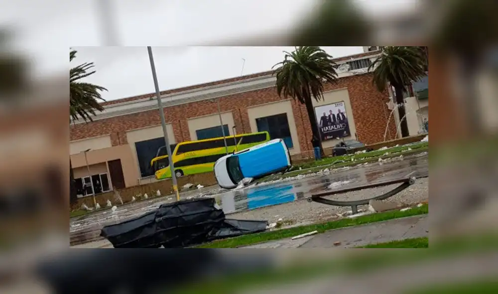 Gigantescas trombas marinas al sur de Chile deja un muerto [VIDEOS]