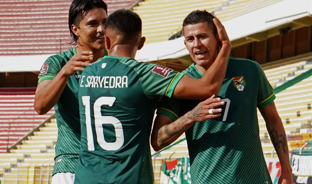 Juan Carlos Arce anotó el 1-0 de Bolivia sobre Ecuador. Foto: EFE