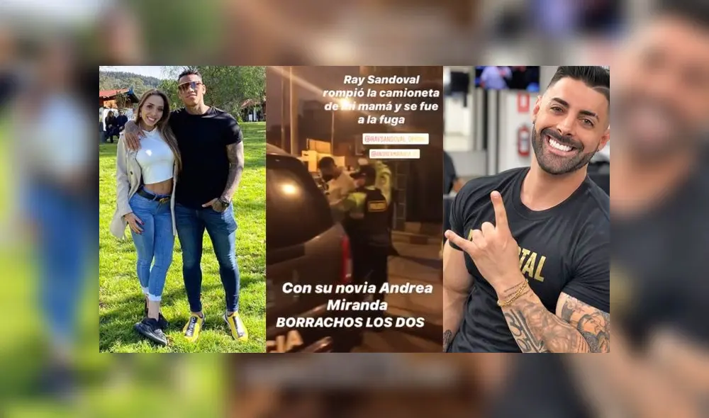 Futbolista Ray Sandoval y su pareja fueron denunciados por Sebastián Lizarzaburu. (Foto: Composición con imágenes de Instagram) Futbolista Ray Sandoval y su pareja fueron denunciados por Sebastián Lizarzaburu. (Foto: Composición con imágenes de Instagram)