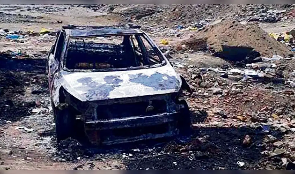 La Libertad: delincuentes queman a taxista al interior de su vehículo La Libertad: delincuentes queman a taxista al interior de su vehículo