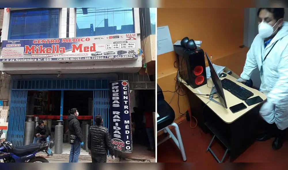 En este centro médico no atendían profesionales de la Salud. Un mecánico era el ayudante.