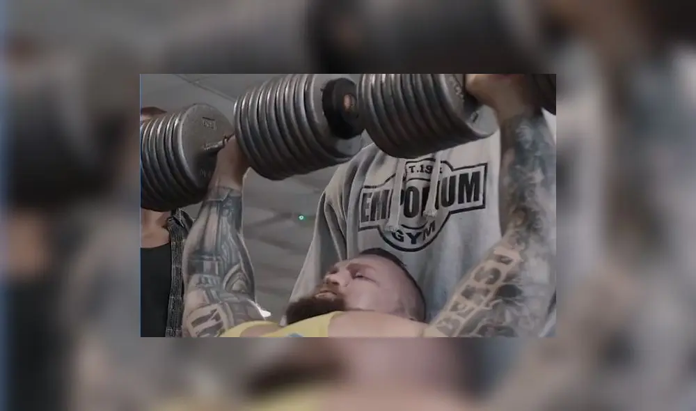 Eddie Hall narró el terrible accidente que sufrió mientras entrenaba en un gimnasio. Foto: Instagram.