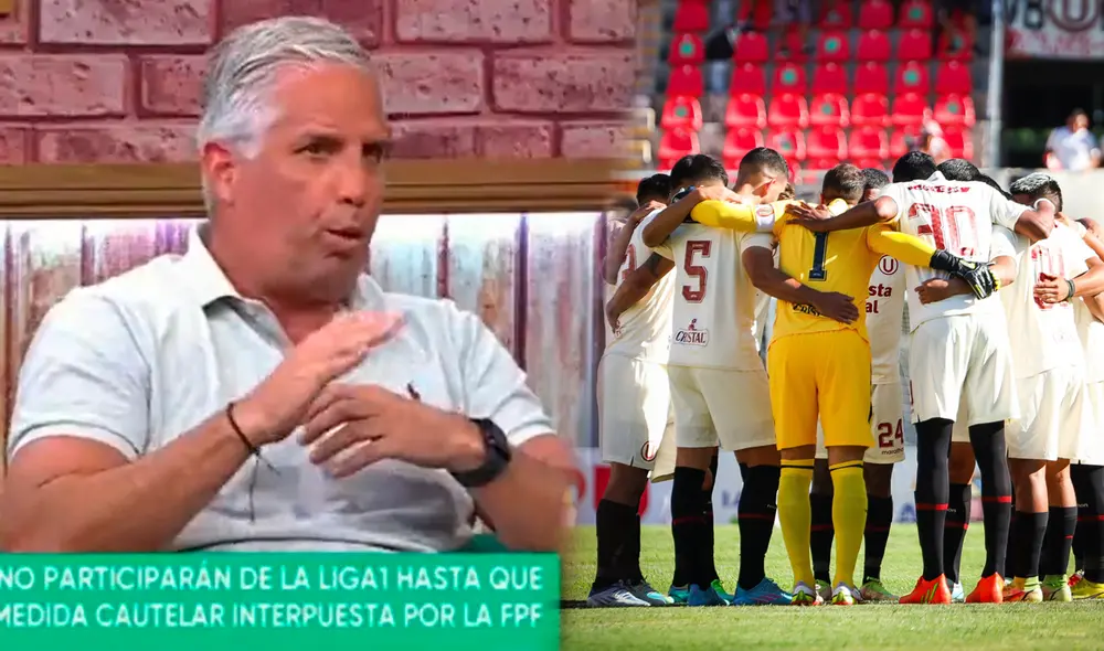 El panelista de Al Ángulo comentó que Jean Ferrari tomó la decisión en beneficio de la 'U'. Foto: Composición LR/Movistar Deportes/Universitario El panelista de Al Ángulo comentó que Jean Ferrari tomó la decisión en beneficio de la 'U'. Foto: Composición LR/Movistar Deportes/Universitario