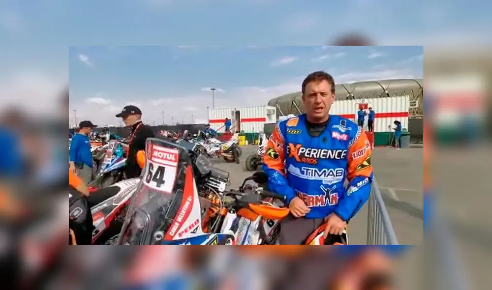 Carlo Vellutino se convierte en el primer peruano "leyenda del Dakar". Foto: Captura
