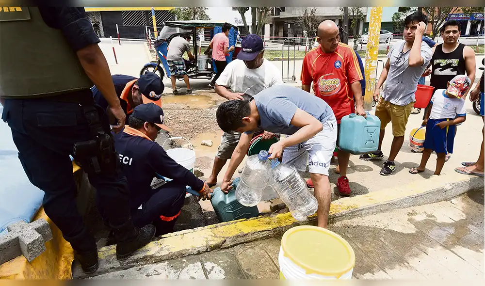 Agua potable podría volver a SJL a más tardar este miércoles Agua potable podría volver a SJL a más tardar este miércoles