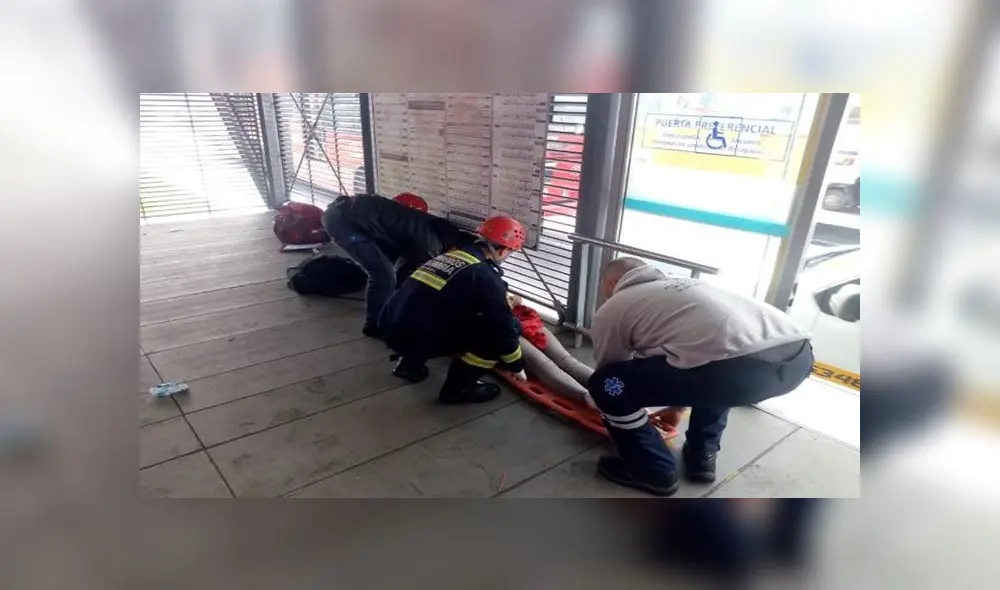 Accidente en Transmilenio Accidente en Transmilenio