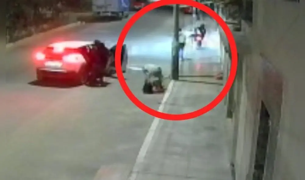 Cámaras de seguridad captan robo de motocicleta a conductor. Foto: Noticias Piura 3.0