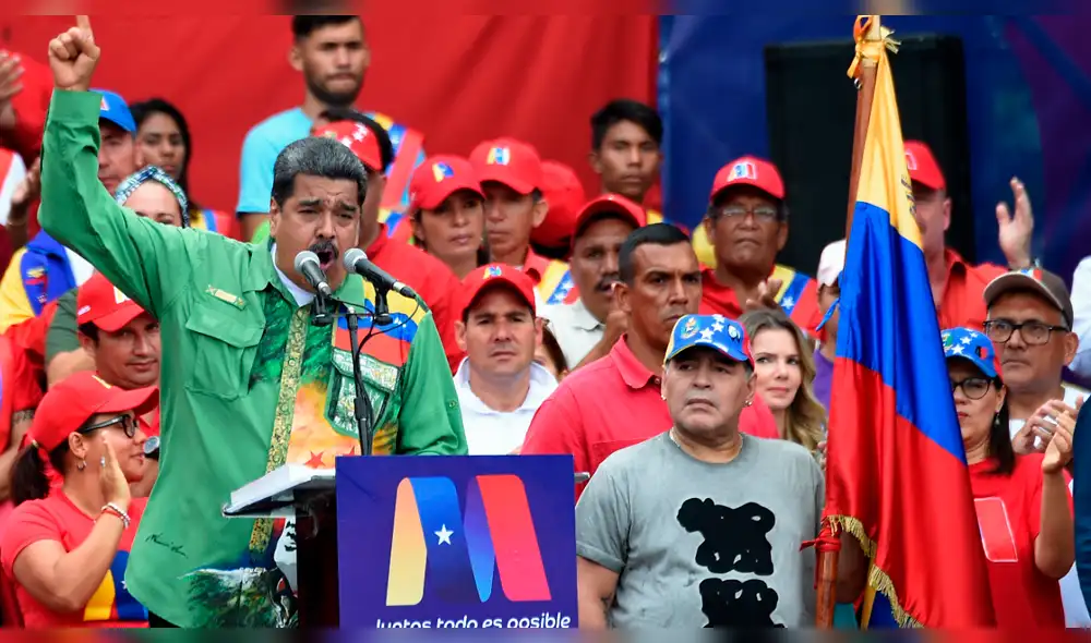 En medio de la convulsión en Venezuela, Diego Maradona respaldó gobierno de Maduro