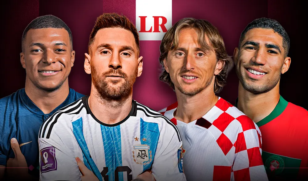 Croacia, Francia, Argentina y Marruecos clasificaron a semifinales. Foto: composición de Fabrizio Oviedo/La República