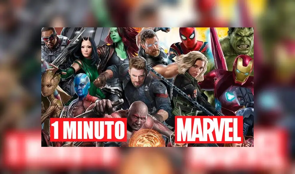 Usuario en Reddit, recopiló todo el UCM en 1 minuto. Créditos: Composición