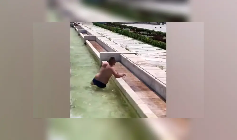 YouTube viral: halla bañista ‘muerto’ en una pileta, se acerca y casi muere del susto  [VIDEO]