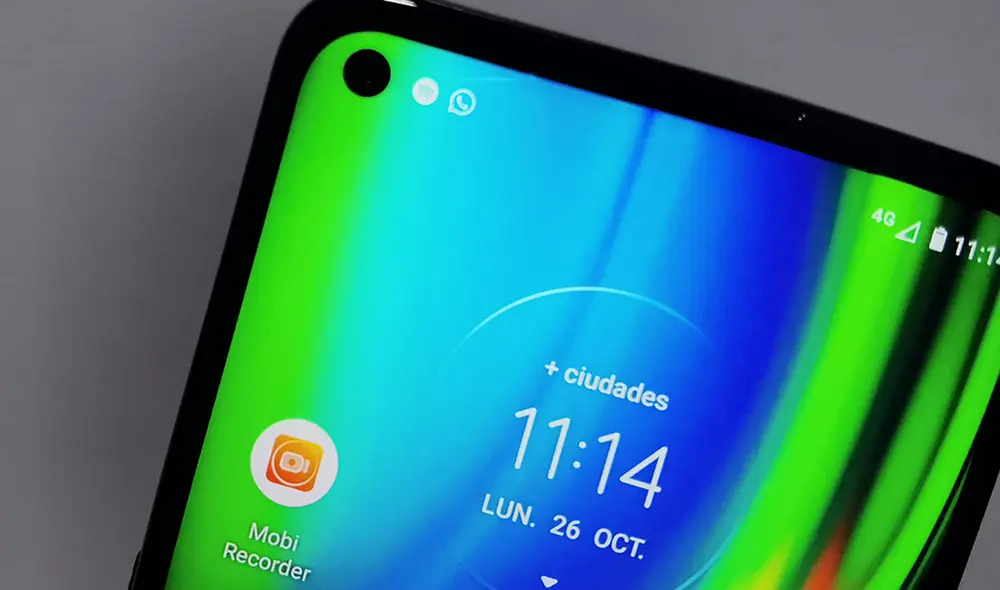 Cámara frontal del Moto G9 Plus. Foto: Edson Henriquez