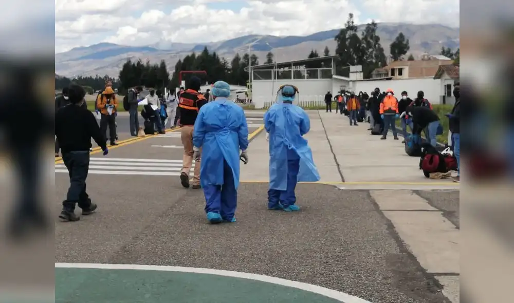 Llegada de trabajadores mineros