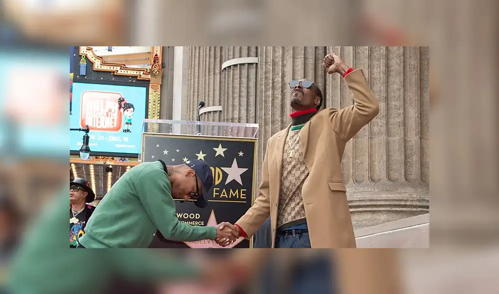 Rapero Snoop Dogg ya tiene su estrella de Hollywood y lo celebró a su fiel estilo [VIDEO]