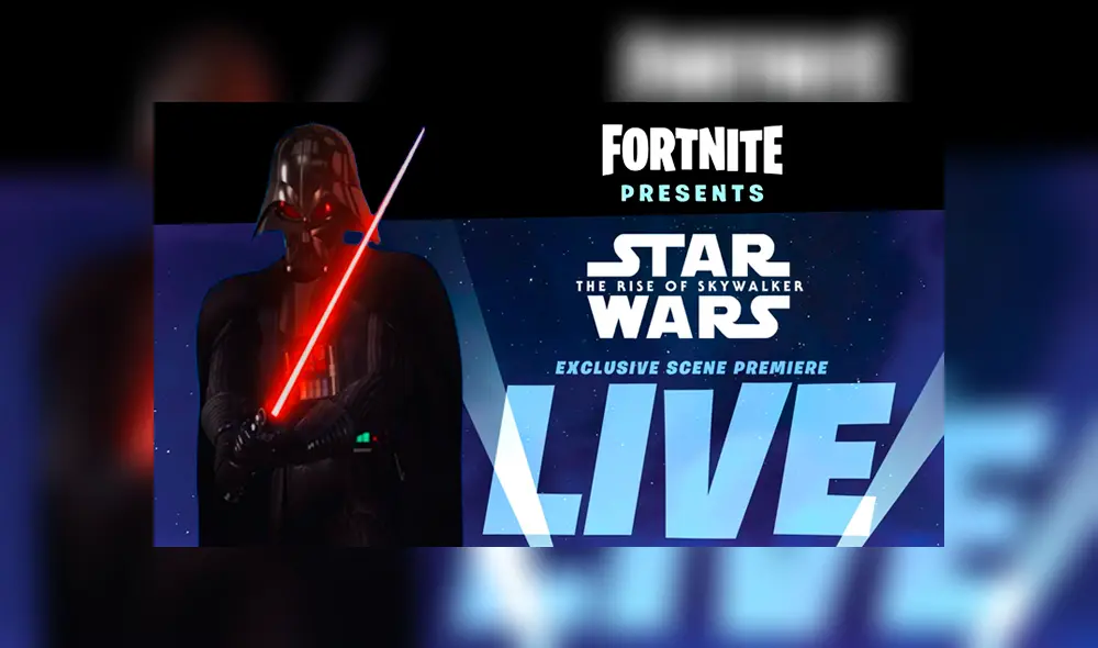 El evento más grande de Fortnite Battle Royale mostrará escena exclusiva de Star Wars: El Ascenso de Skywalker. Revisa el horario en Perú, México, España y más. El evento más grande de Fortnite Battle Royale mostrará escena exclusiva de Star Wars: El Ascenso de Skywalker. Revisa el horario en Perú, México, España y más.