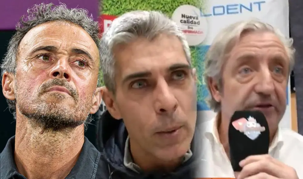 Los periodistas del Chiringuito se fueron con todo sobre Luis Enrique y lo responsabilidad de la eliminación de España. Foto: composición/captura El Chiringuito