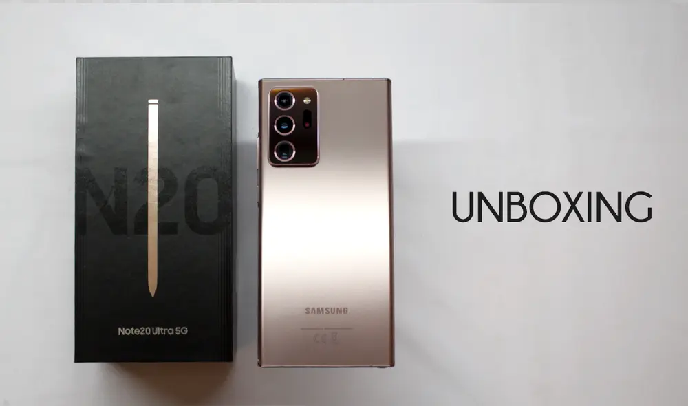 Te traemos el unboxing del Samsung Galaxy Note 20 Ultra 5G. Foto: Carol Larrain